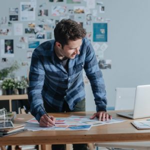 Freelancer Getting work done at a Coworking space