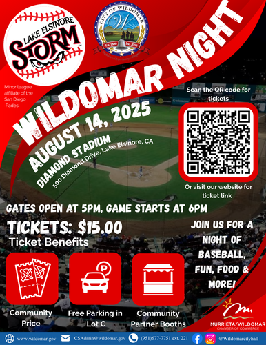 Wildomar Night Out Storm Baseball