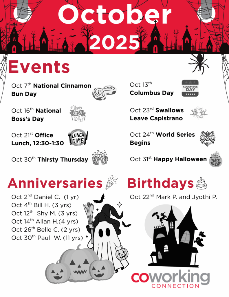 October 2025 Murrieta Coworking Connection Events