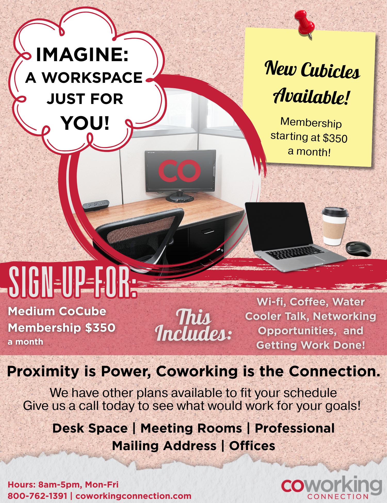 New Cubicles at Coworking Connection Murrieta Sign Up Today