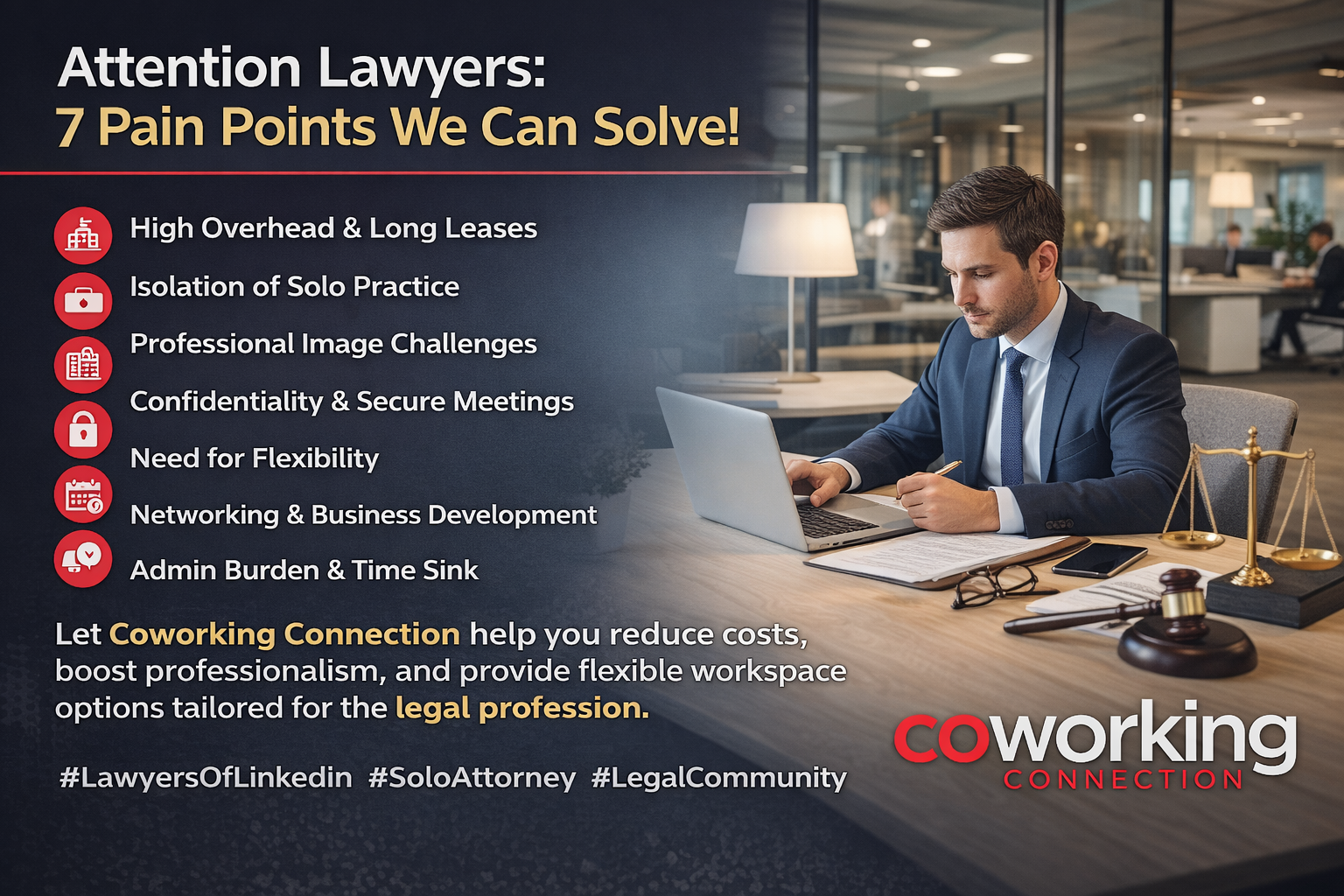 How Coworking Connection Helps Lawyers