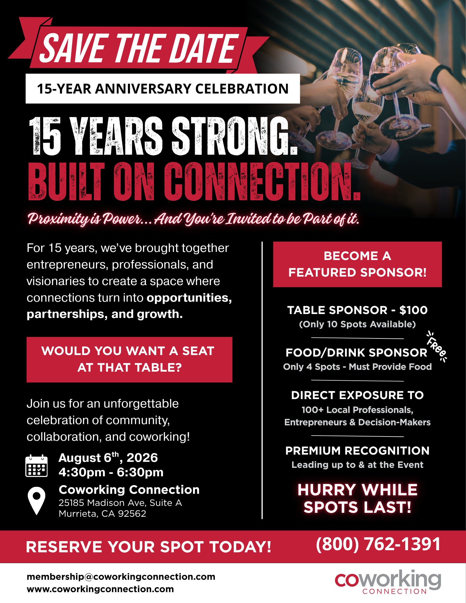 Coworking Connection 15th Anniversary