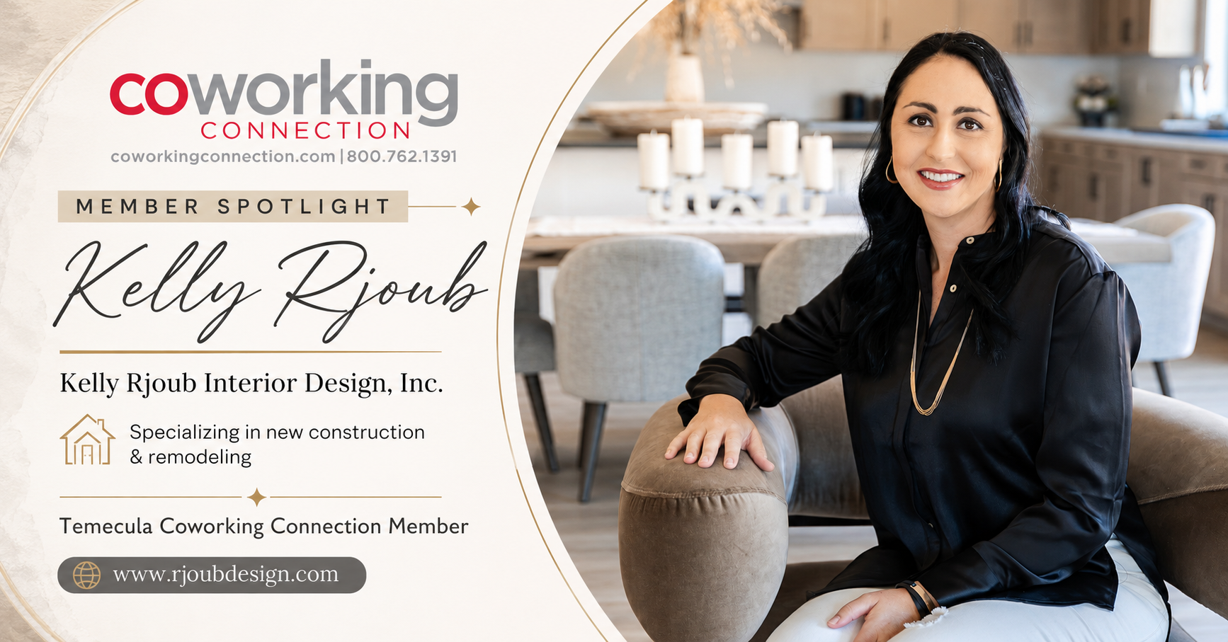 Member Spotlight: Kelly Rjoub Interior Design in Temecula