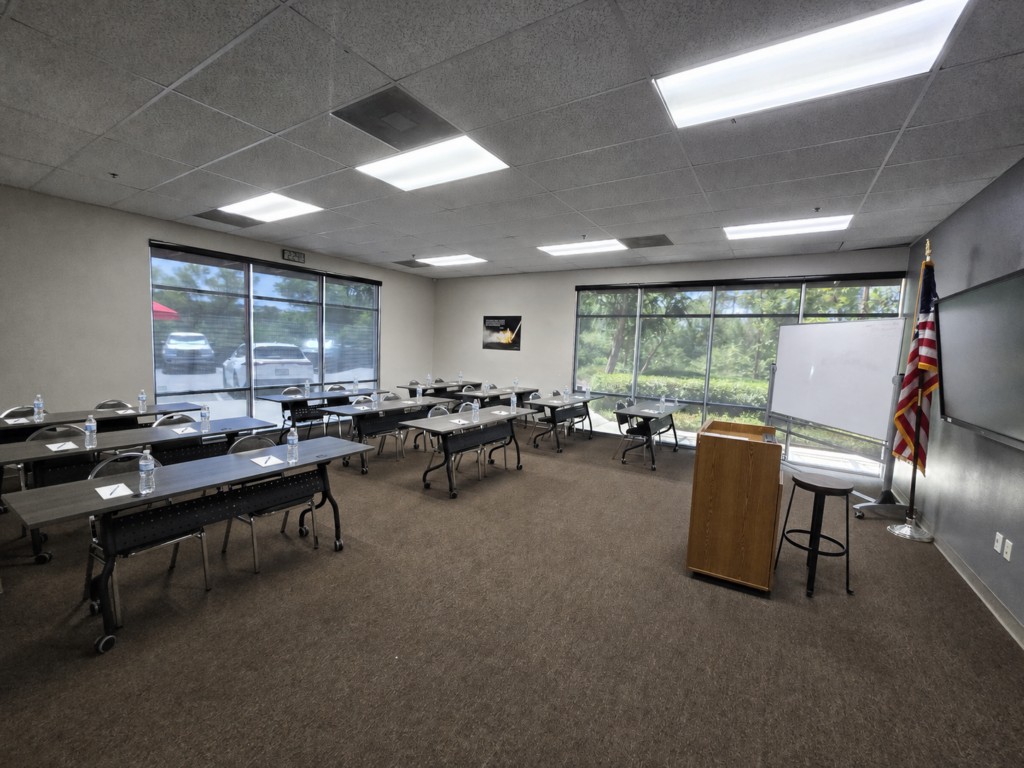 Murrieta training room for large depositions and legal training
