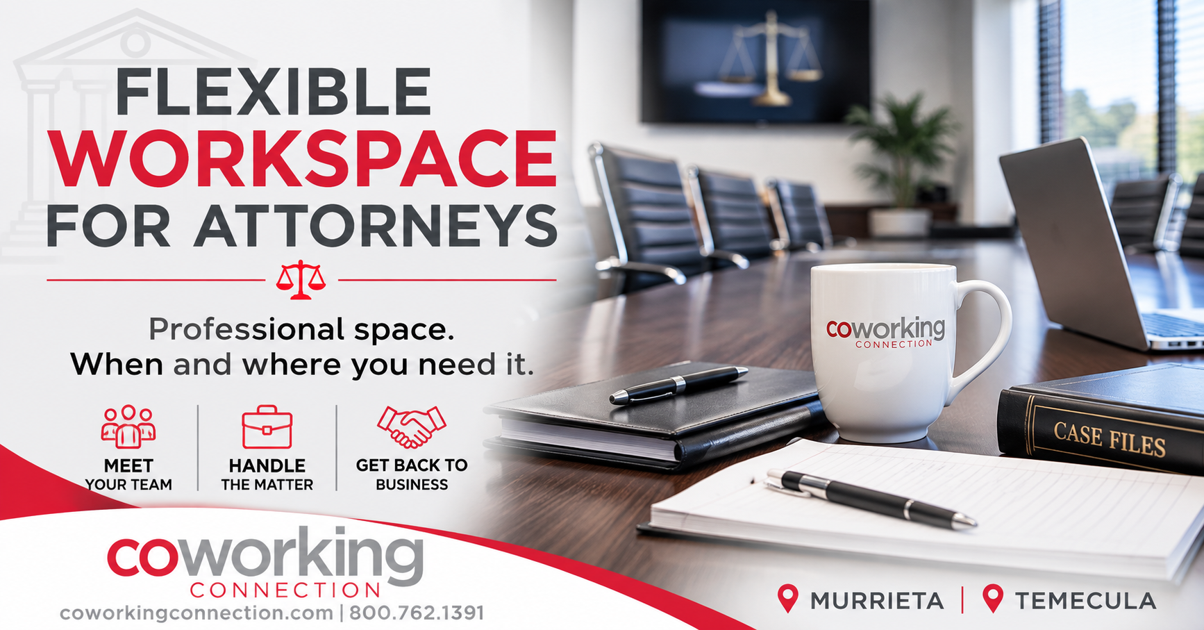 flexible workspace for attorneys 8-31-26 coworking connection