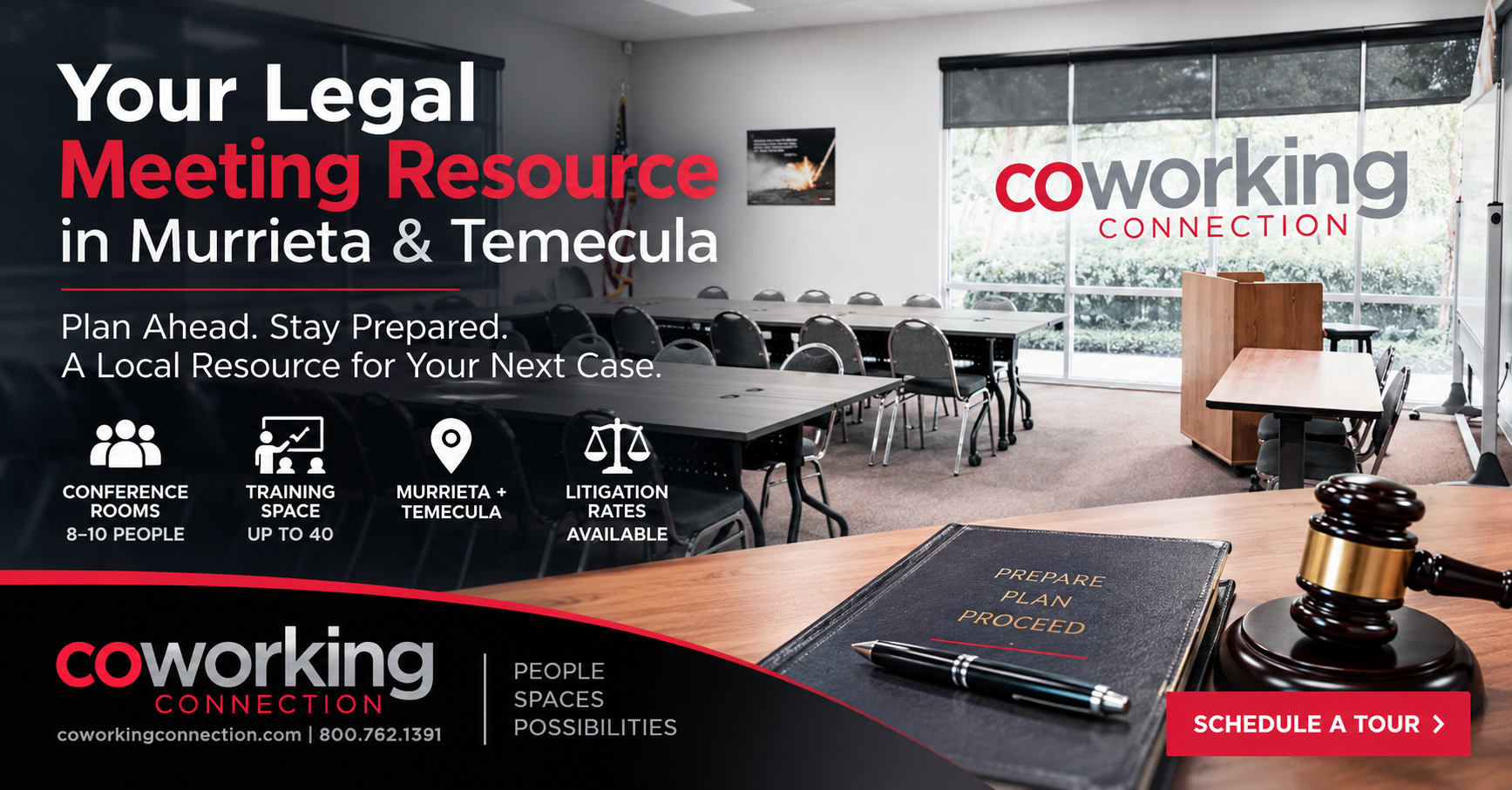 your legal meeting resource Coworking Connection Murrieta and Temecula